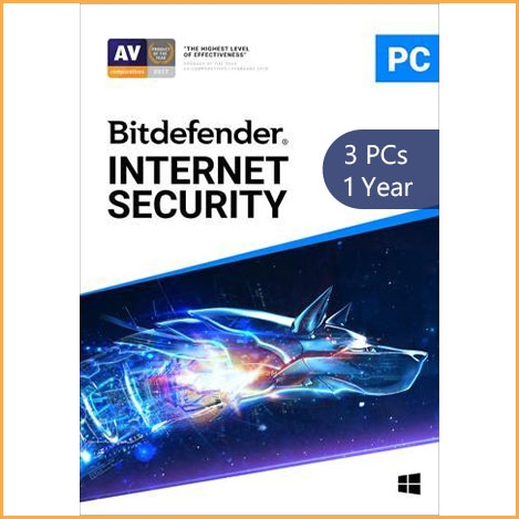 Bitdefender Internet Security - 3 PCs - 1 Year EU