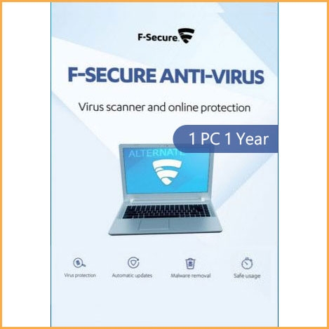 F-Secure AntiVirus - 1 PC - 1 Year [EU] 