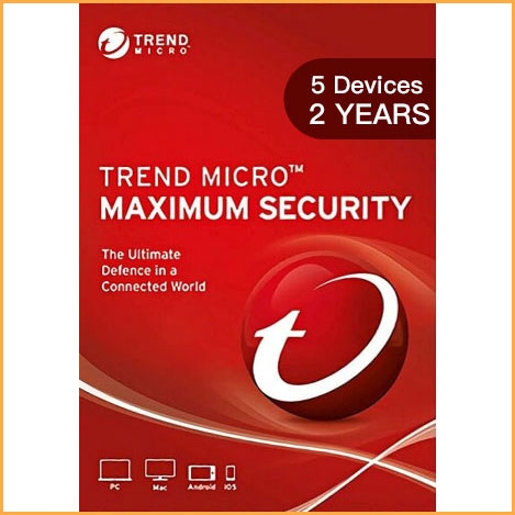 Trend Micro Maximum Security Multi Device - 5 Devices - 2 Years