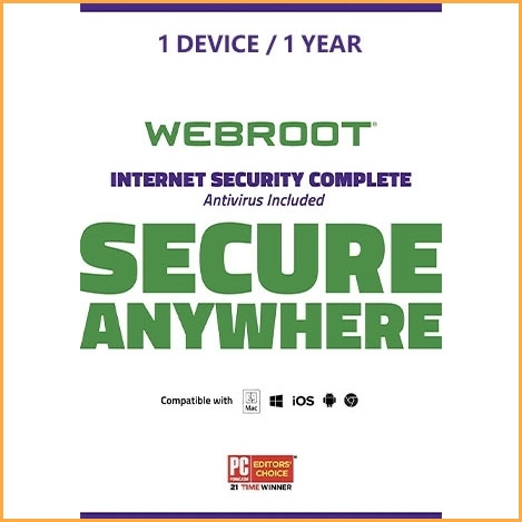 Webroot SecureAnywhere Internet Security Complete 